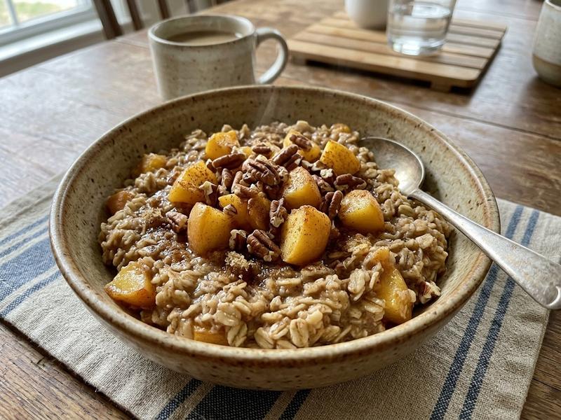 Peach Cobbler Oatmeal