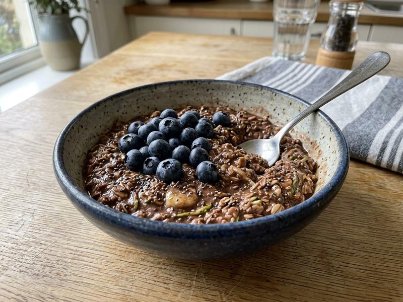 Vegan Chocolate Zucchini Oats
