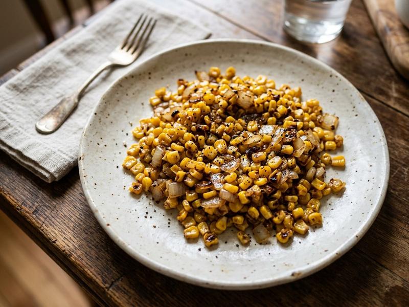 Fried Corn and Onions