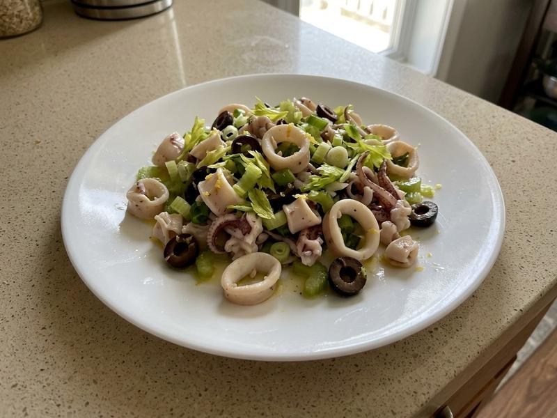 Calamari-Olive Salad