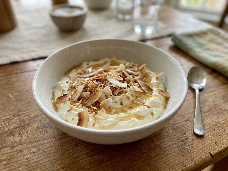 Yogurt with Toasted Coconut