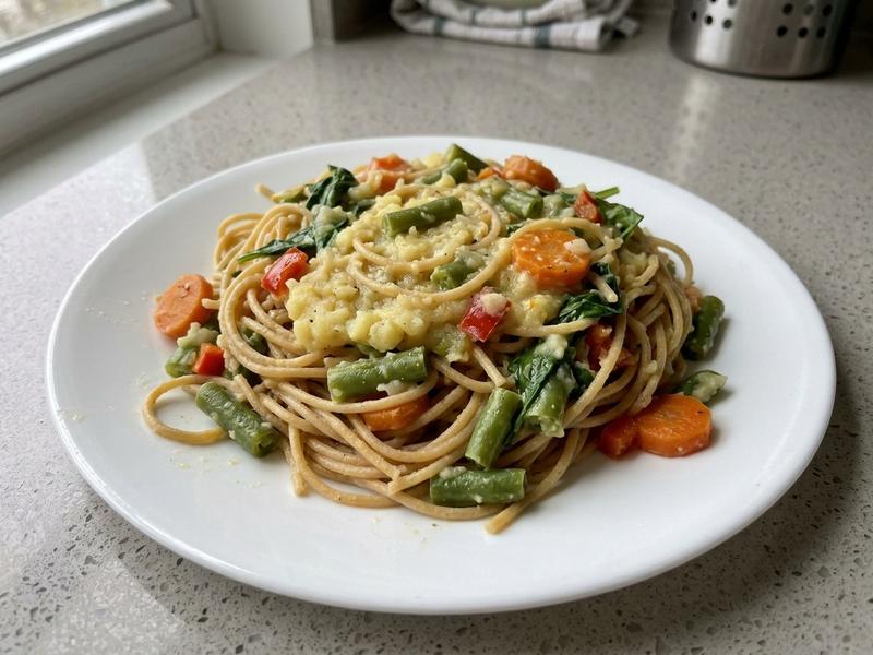 Veggie Spaghetti with Potato Sauce
