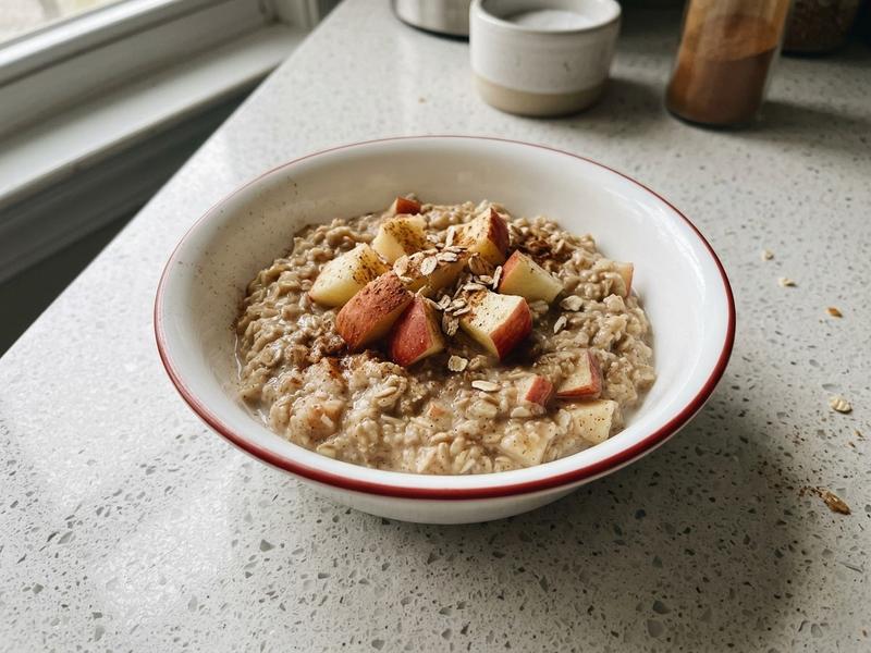 Cinnamon Apple Protein Oatmeal