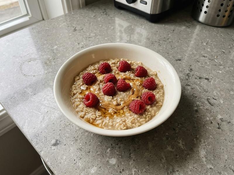 Peanut Butter Raspberry Oatmeal