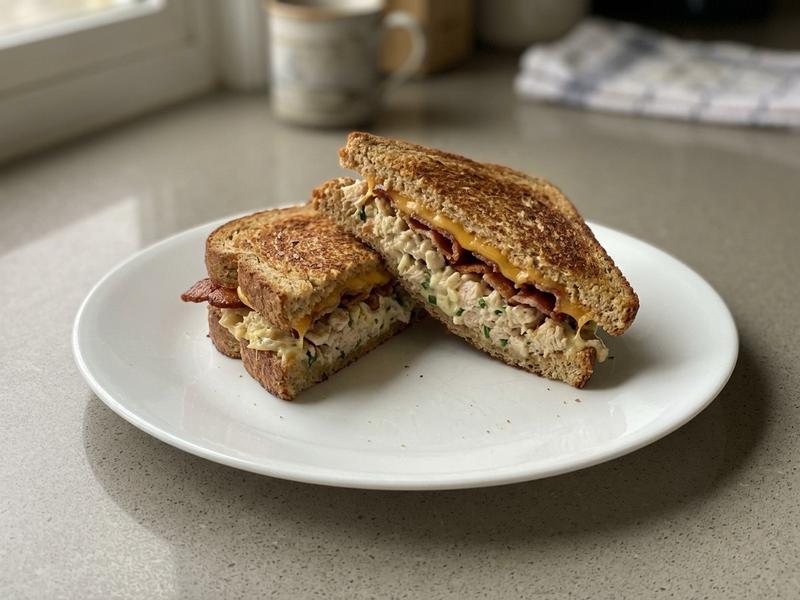 Chicken and Bacon Pan-Fried Sandwiches