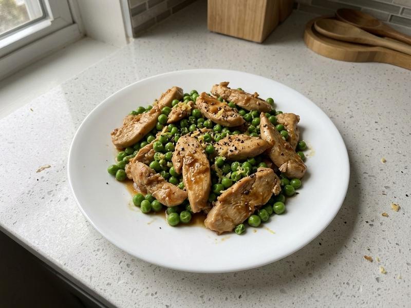 Ginger Soy Chicken with Peas