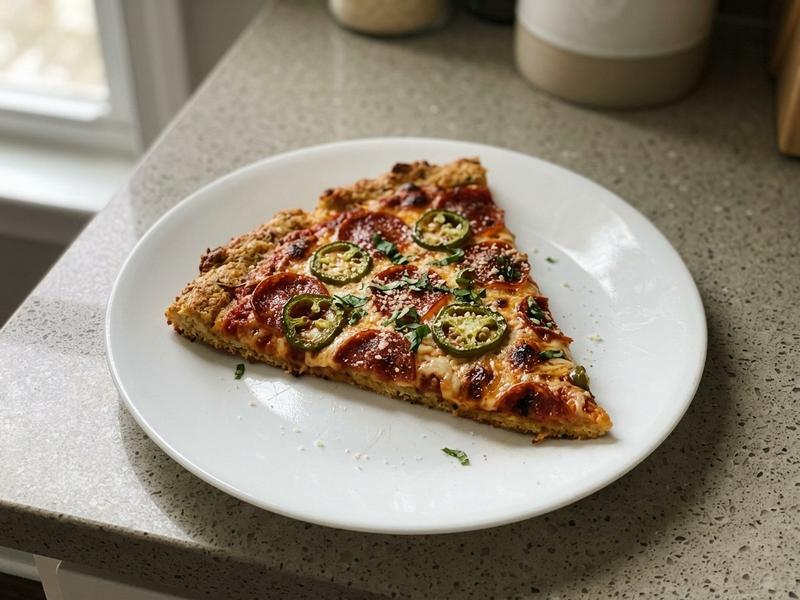 Keto Fathead Pepperoni and Jalapeno Pizza