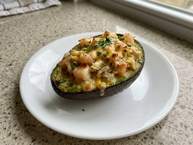 Baked Seafood Stuffed Avocados