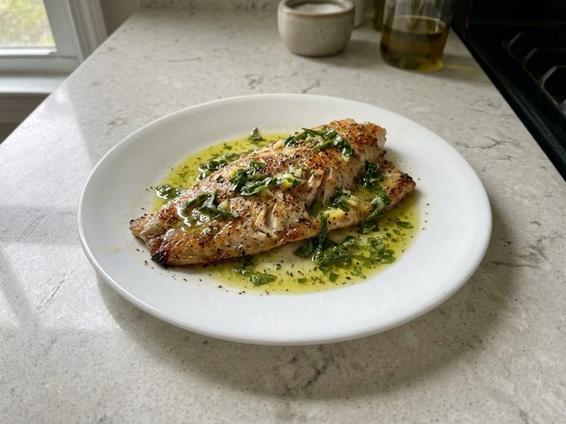 Red Snapper with Basil Vinaigrette