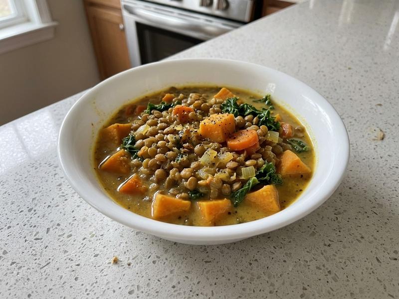 Lentil and Sweet Potato Coconut Curry