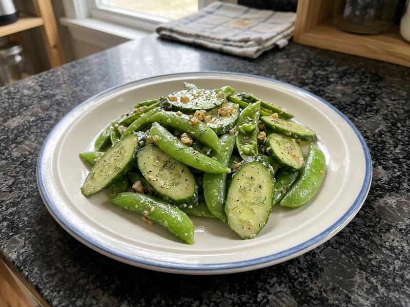 Sugar Snap Pea and Cucumber Salad