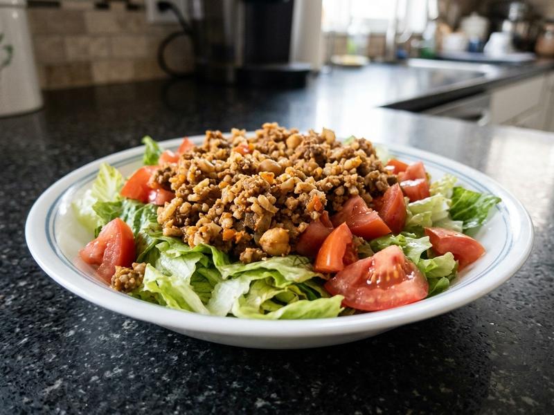 Vegan Taco Meat Salad