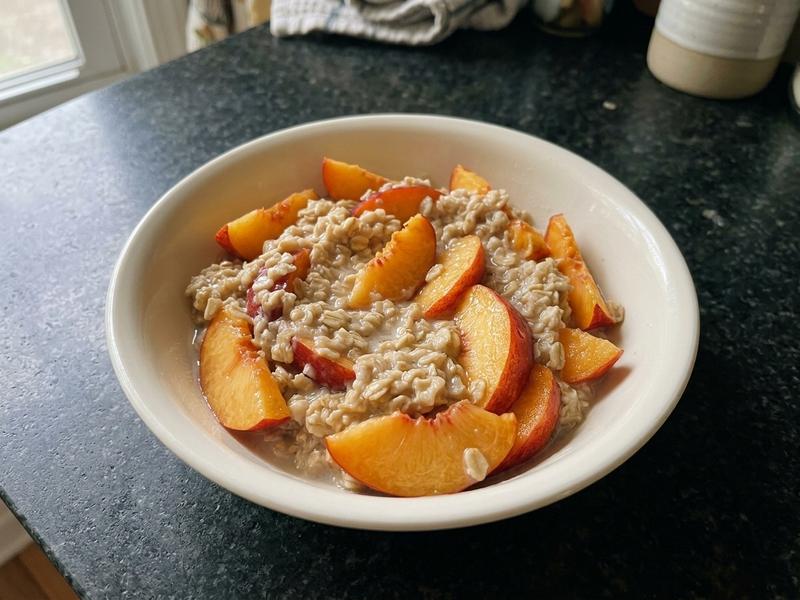 Nectarine Oatmeal
