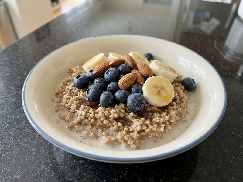 Overnight Buckwheat and Steel Cut Oats Breakfast