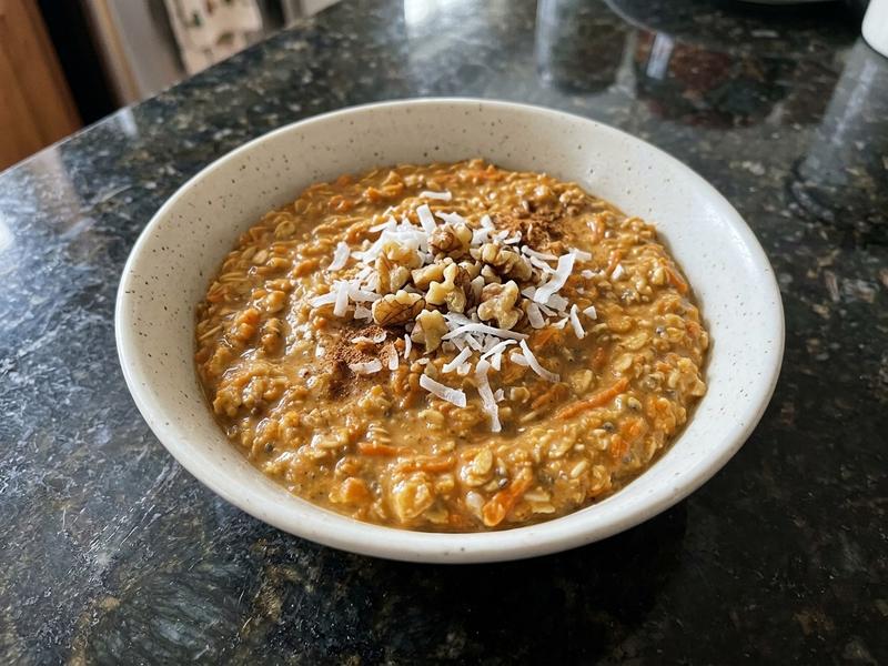 Overnight Carrot Cake Porridge