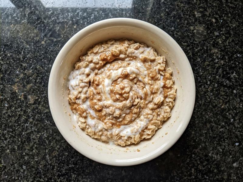 Peanut Butter Yogurt Oatmeal