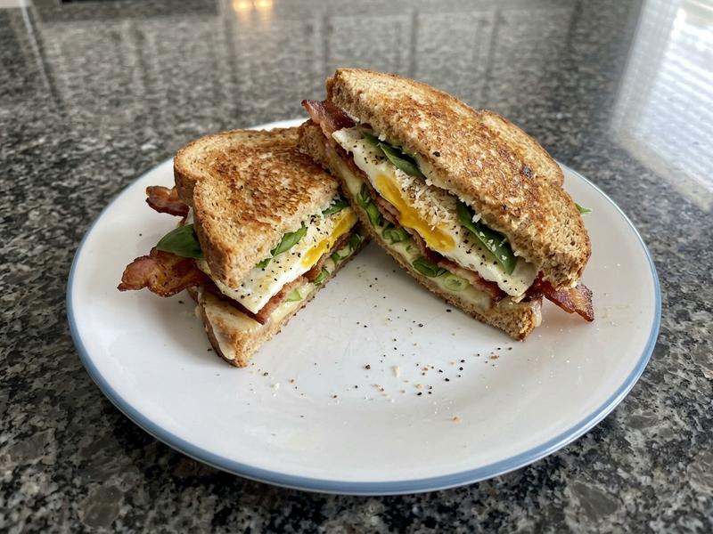 Grilled Cheese and Fried Egg Sandwiches