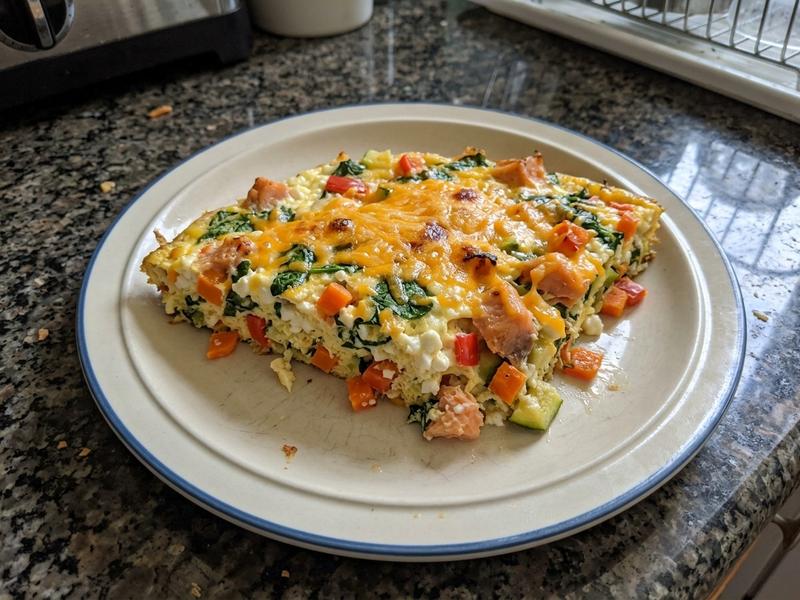 Massive Smoked Salmon Omelet