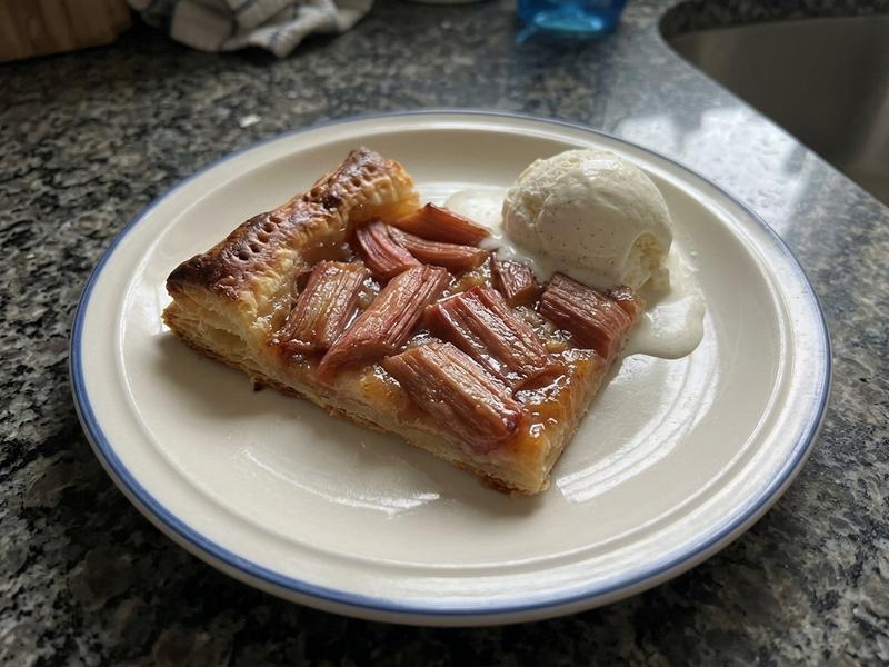Rhubarb Tart with Orange Glaze