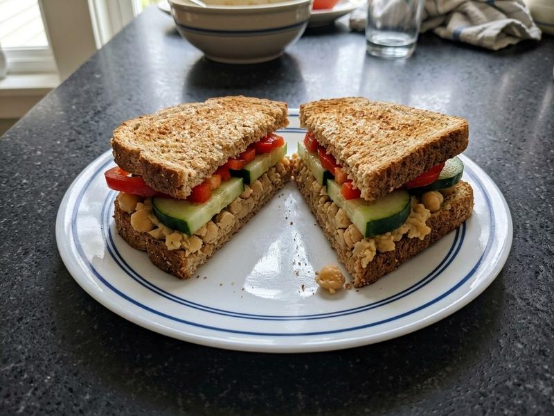 Chickpea Snack Sandwich