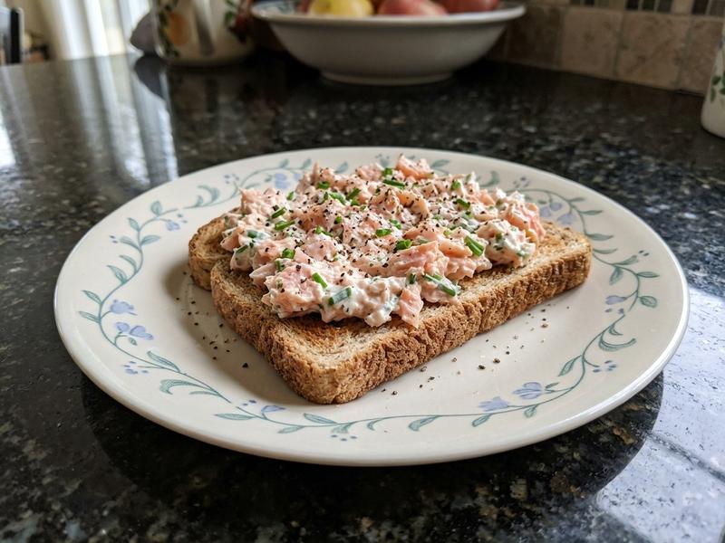 Salmon Salad on Toast