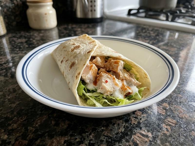 Spicy Yogurt Chicken Wrap