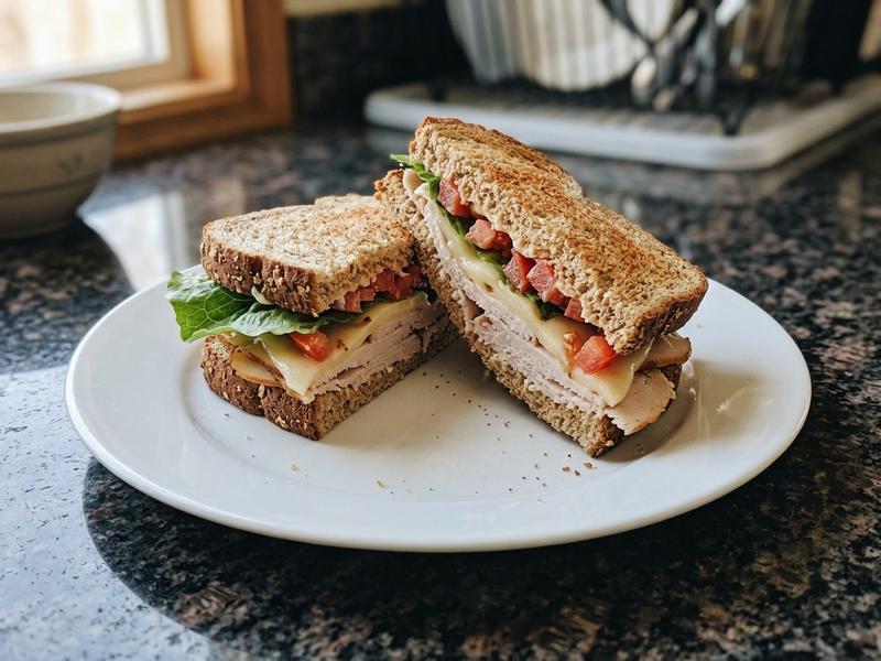 Turkey and Swiss Sandwich