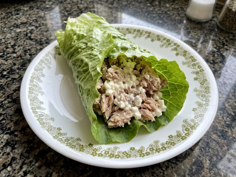 Turkey Cottage Cheese Lettuce Wrap