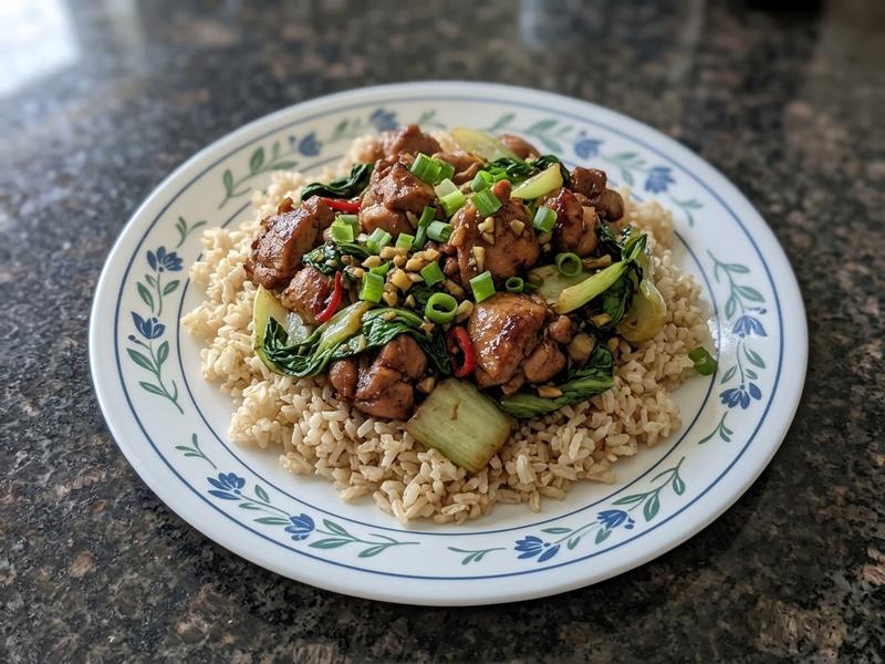 Five Spiced Chicken with Pak Choi