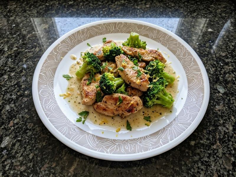 Lemon Chicken with Broccoli
