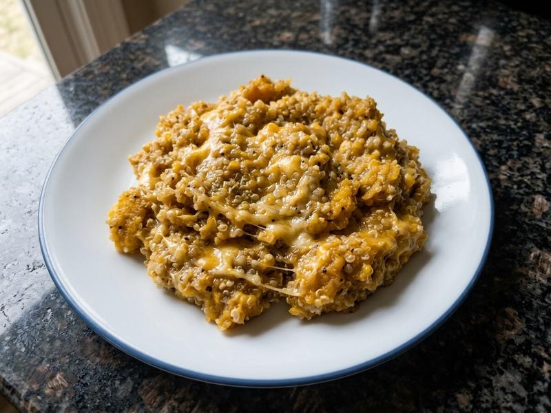 Cheesy Acorn Squash Quinoa