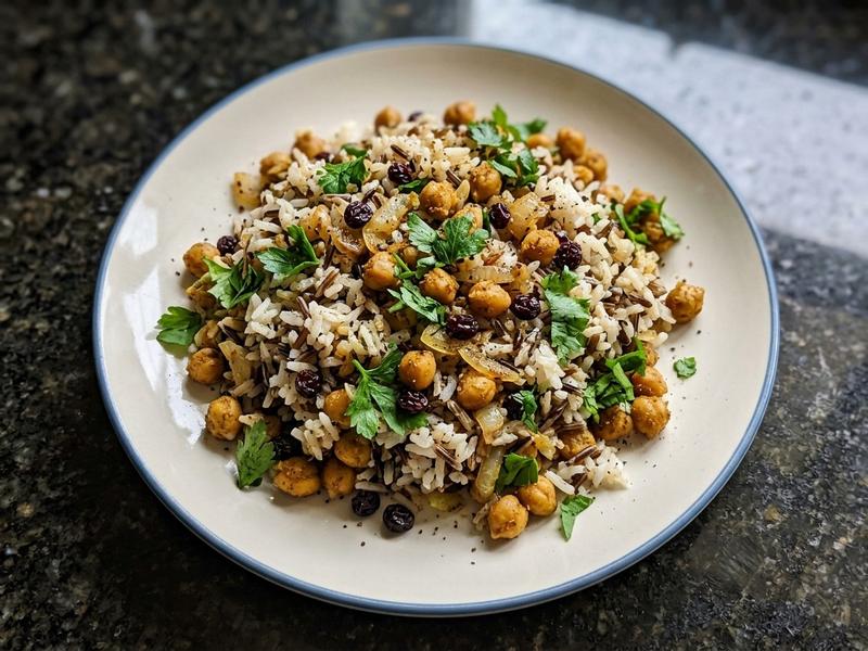 Chickpeas with Wild Rice