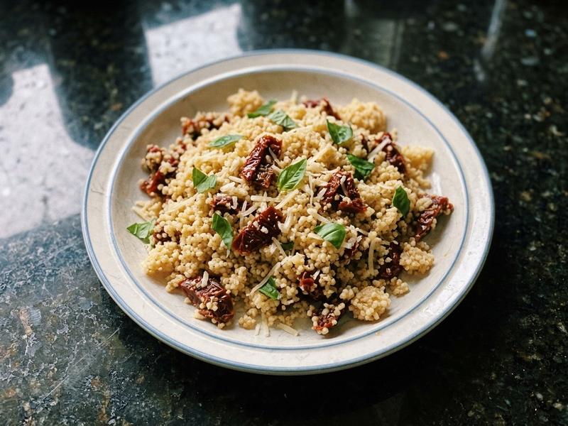 Couscous with Sun-Dried Tomatoes and Parmesan