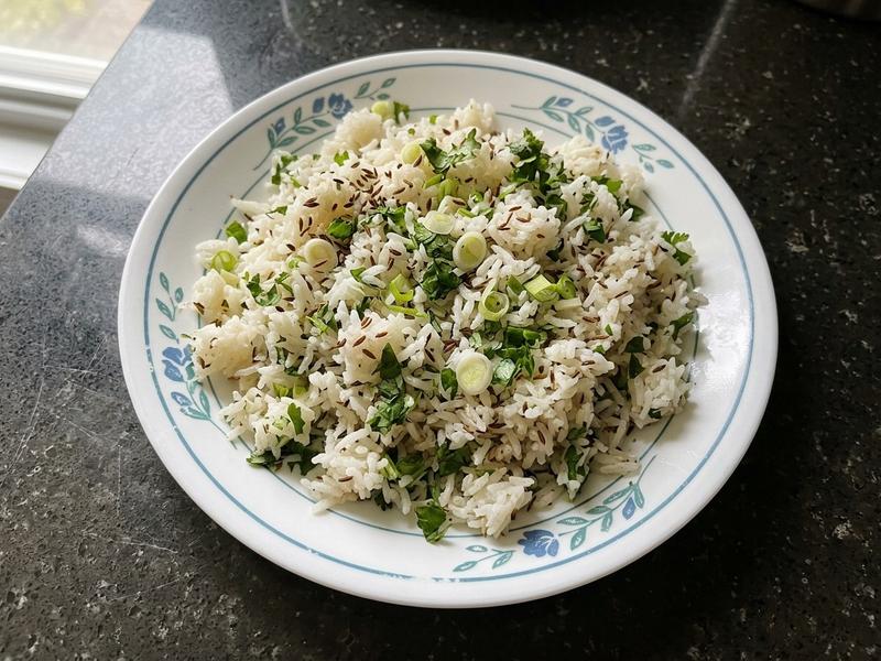 Cumin-Scented Herbed Rice