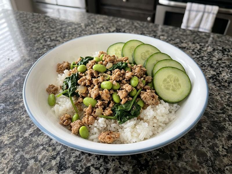 Ground Turkey Rice Bowl