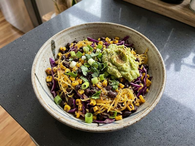 Spaghetti Squash Black Bean Bowls