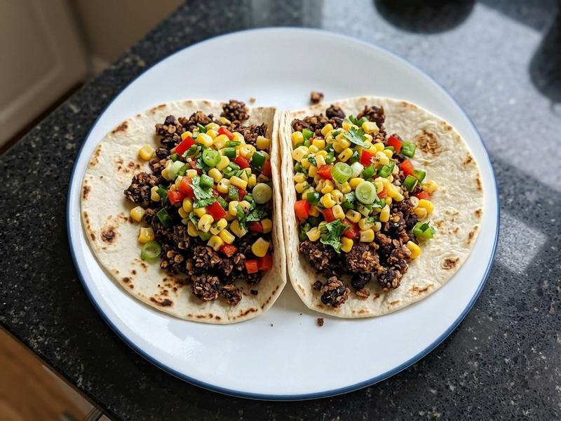 Black Bean Tacos with Corn Salsa