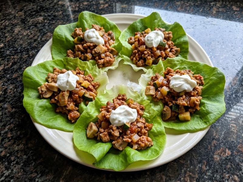 Ground Turkey Lettuce Wraps