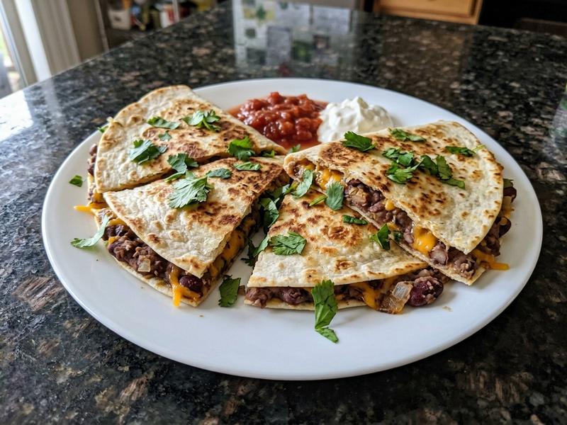 Refried Bean Quesadillas