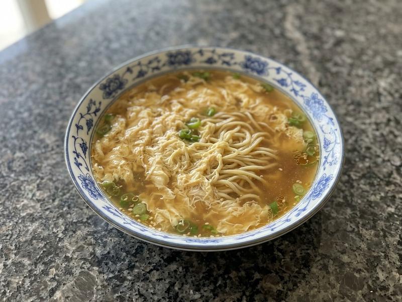Chinese Egg Drop Soup with Noodles