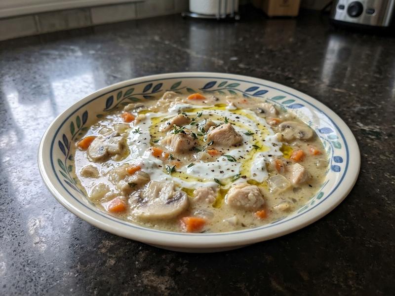Creamy Chicken Yogurt Soup