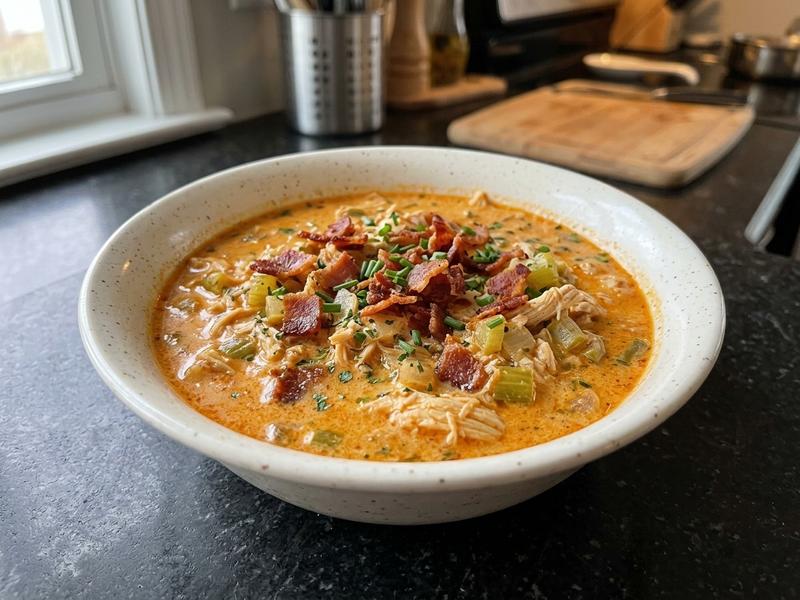 Keto Buffalo Ranch Chicken Soup