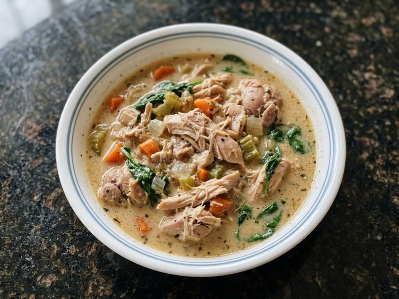 Keto Slow Cooker Chicken Stew