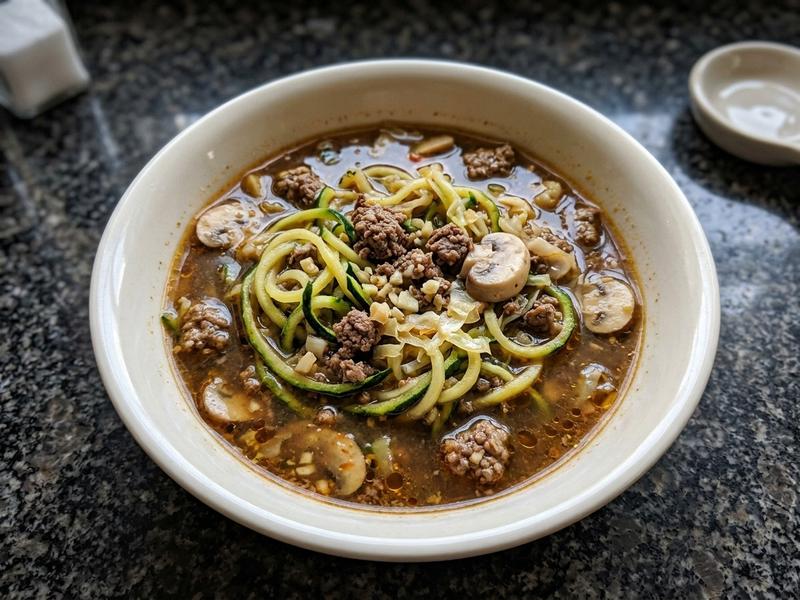 Low Carb Beef Zoodle Soup