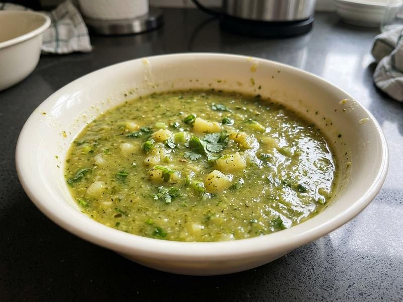 Zucchini, Potato, and Cilantro Soup