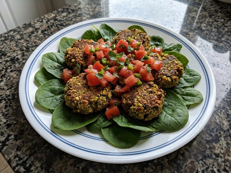 Baked Herb & Pistachio Falafel