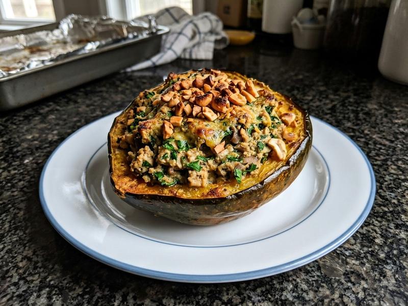 Vegan Stuffed Acorn Squash