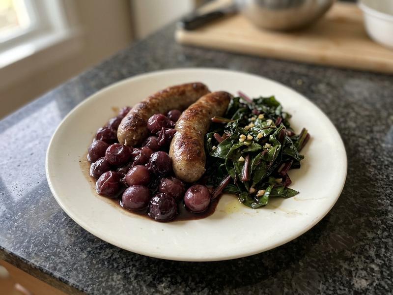 Italian Sausage with Red Grapes