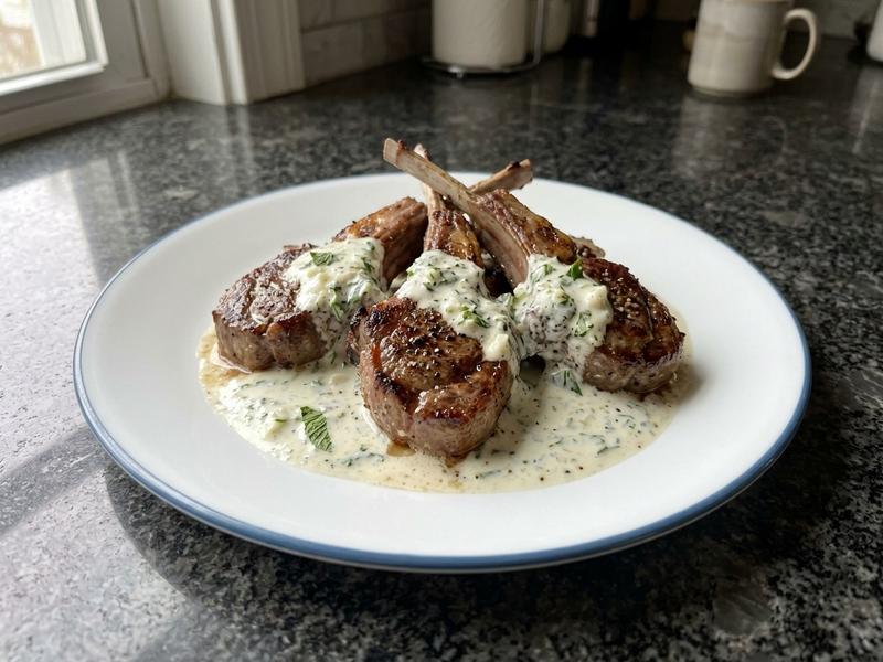 Lamb Chops with Yogurt-Mint Sauce