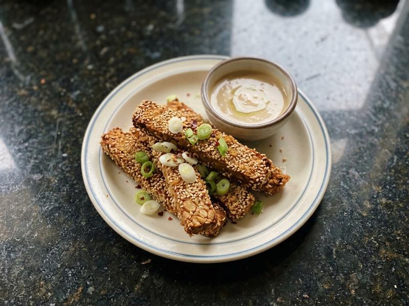 Sesame Crusted Tempeh Sticks